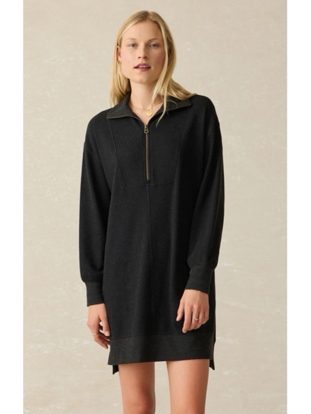 Faherty Legend Zip Sweater Dress